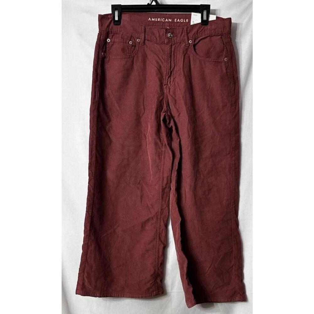 NWT American Eagle Outfitters AEO Womens Skater Corduroy Pants Size 6 Short - Picture 1 of 12